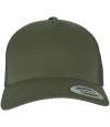 F6506 6506 Flexfit 5 Panel Retro Trucker Cap Chocolate Chip / Greyish Brown colour image
